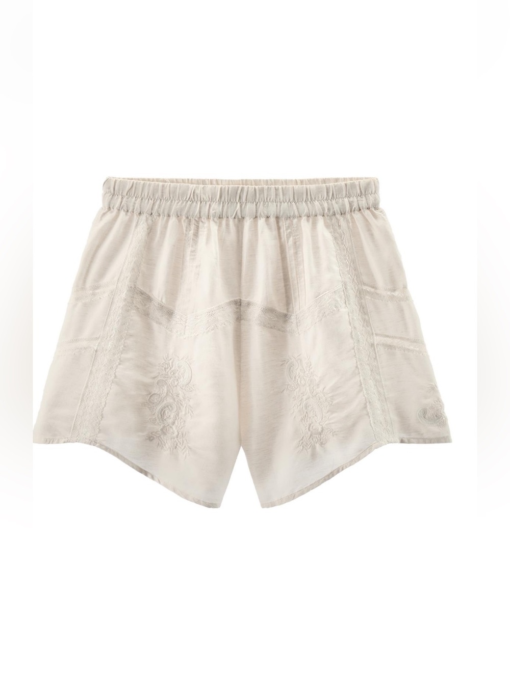 ZARA EMBROIDERED LACE SHORTS